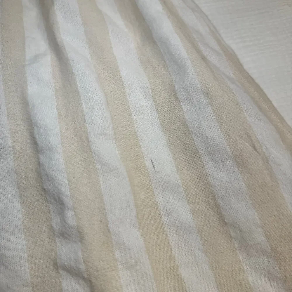 Boohoo Smocked Striped Sundress Maxi Cotton Women’s 6 Tiered Coastal Cottagecore - Picture 10 of 16